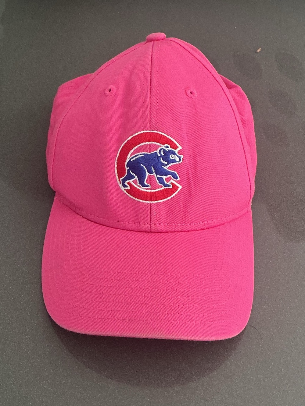 Chicago Cubs Pink Kids Baseball Cap Bear Logo